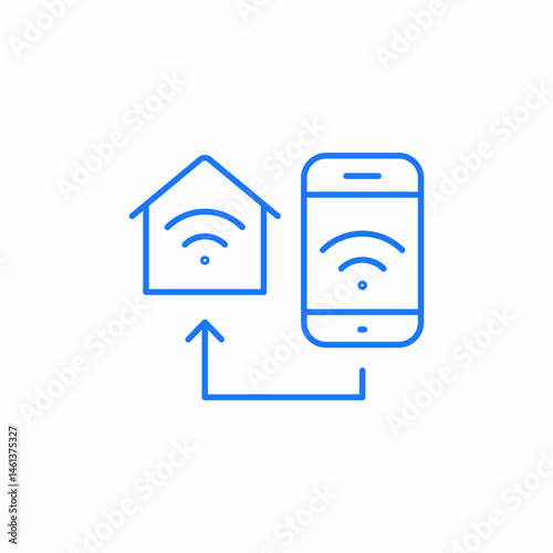 smart home app icon sign vector