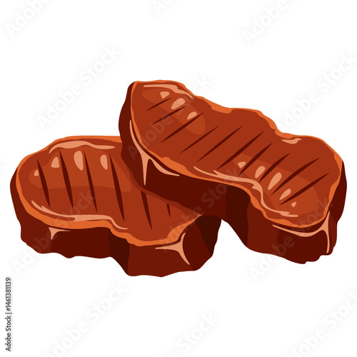 Vector icon image of Barbecue one of the most common food flavors