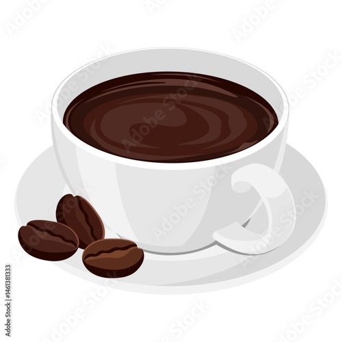 Vector icon image of Coffee one of the most common food flavors