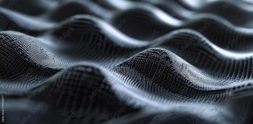Naklejka premium Abstract Textile Waves Background with Texture Detail and Pattern Design.