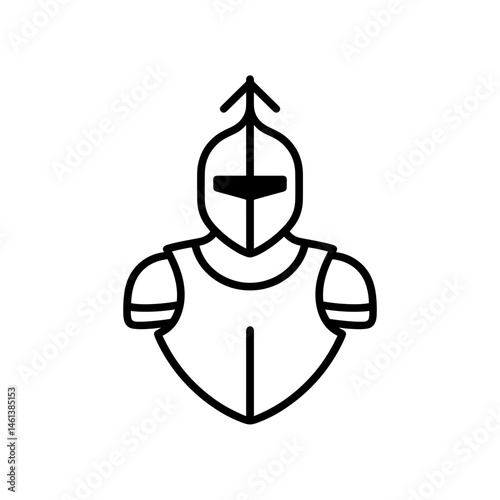 Illustration of a knight in armor