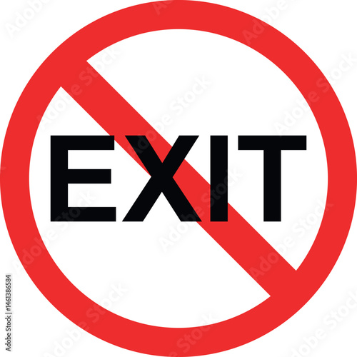 no exit sign