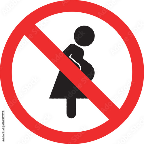 not for pregnant women sign