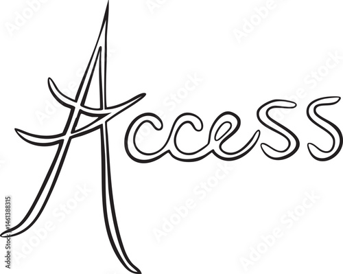 Elegant stylized word 'Access' rendered in a flowing script.