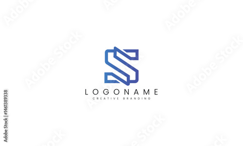 Minimalist S Logo for Branding and Identity.