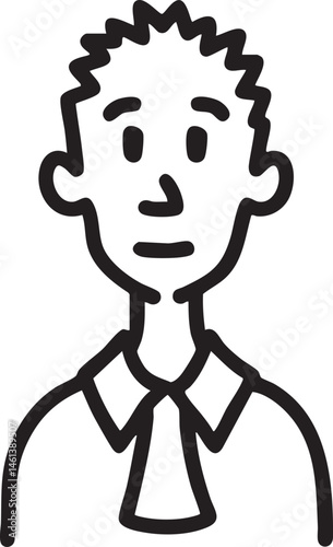 A young man gazes directly at the viewer with a thoughtful expression.