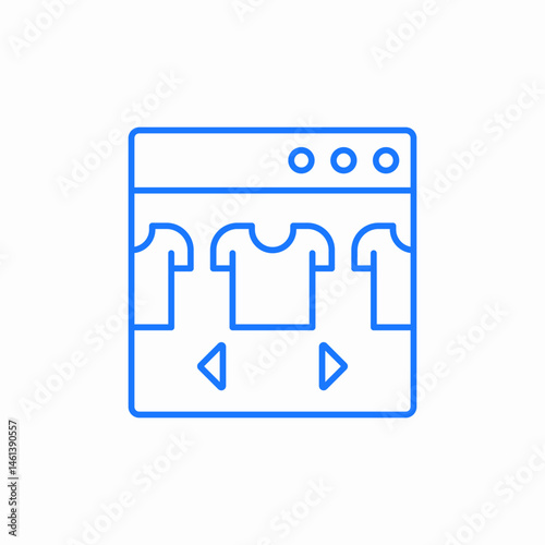 shopping pages icon sign vector