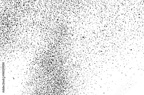 A dense field of small scattered white dots creates a textured surface.