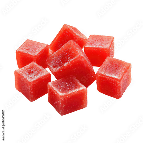 Sweet, chewy, red cubes