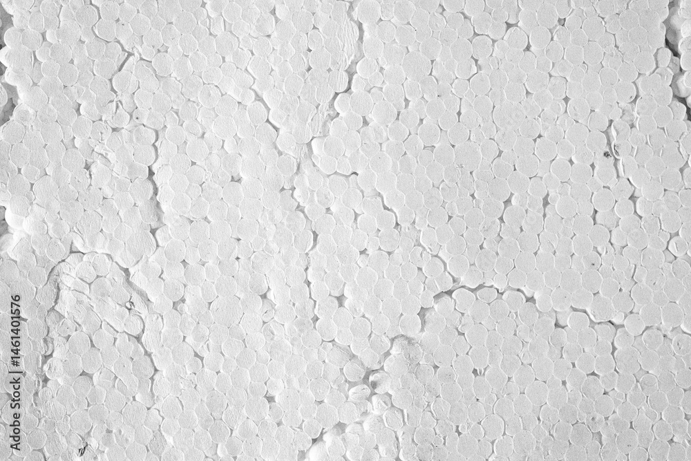 Intricate patterns of hexagonal structures in white surface texture