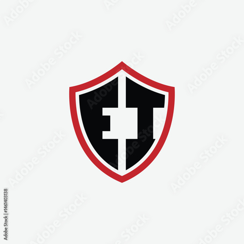 631 shield logo shape letter alphabet educational learning E I