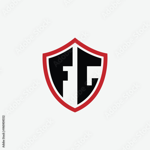 646 shield logo shape letter alphabet educational learning F G