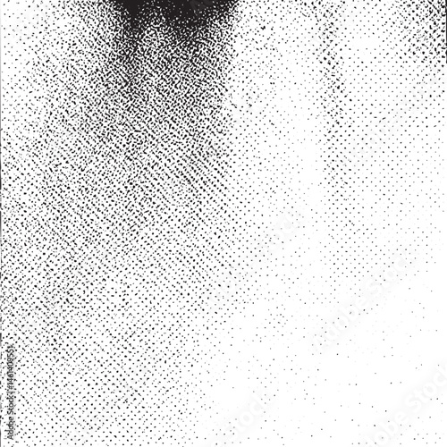 A dense textured of small black dots against a white background.
