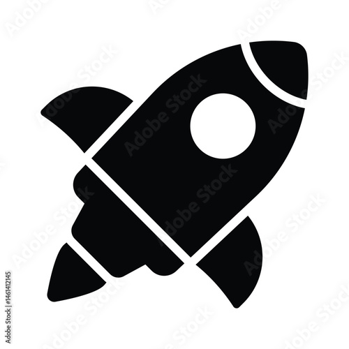 A handy glyph style icon depicting business startup