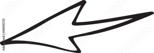 A bold black arrow points sharply to the right.