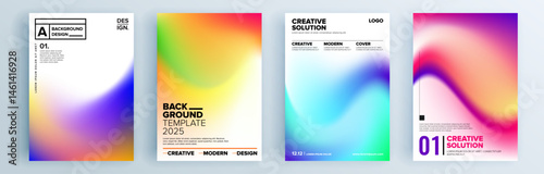 Modern abstract covers set, minimal covers design. Colorful geometric background, vector illustration.