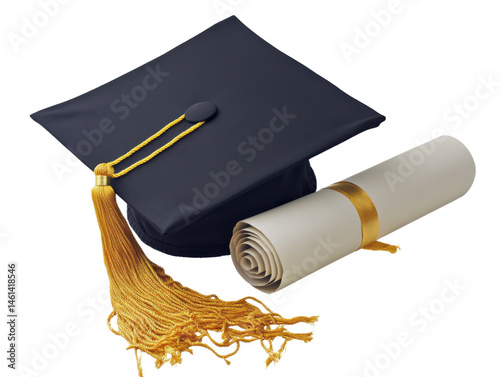 Bachelor's Graduation Cap & Diploma (Toga y Birrete) PNG - Academic Achievement