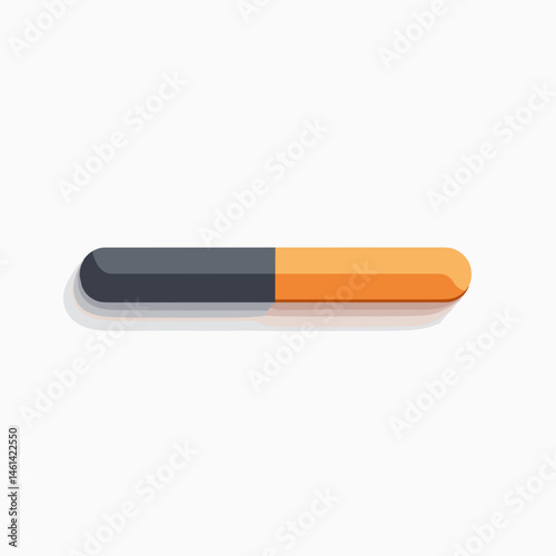 vibrant orange and gray bar graphic