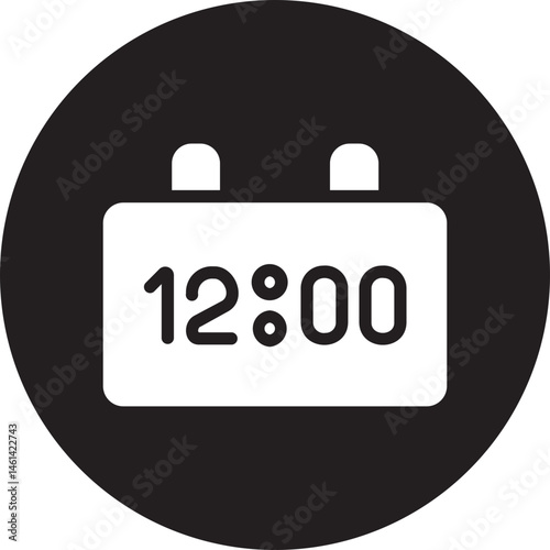 clock glyph icon