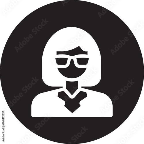 teacher glyph icon
