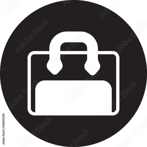 briefcase glyph icon