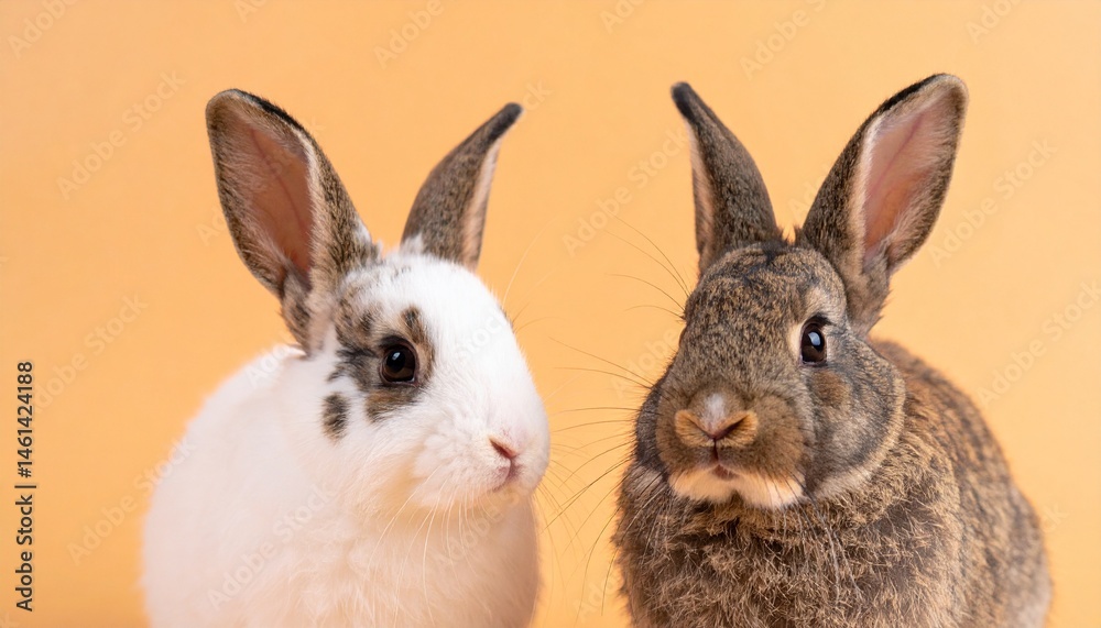 Obraz premium rabbit wallpaper with interesting background