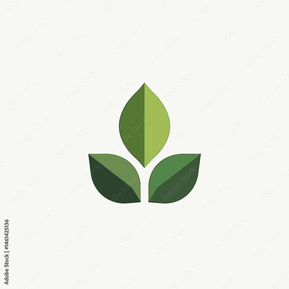 green leaf logo design with modern style green leaf logo design with modern style