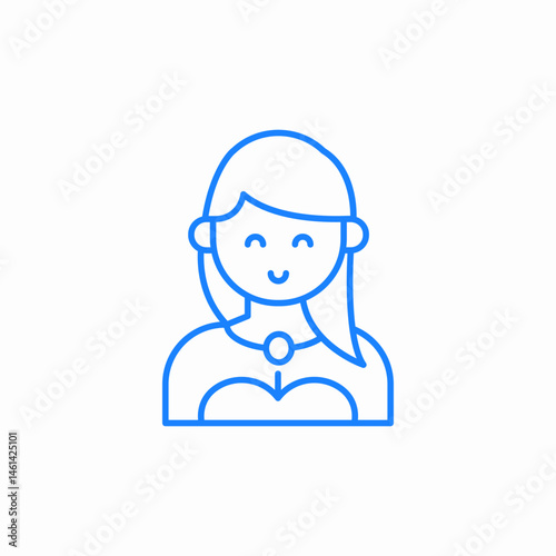 movie actress makeup icon sign vector