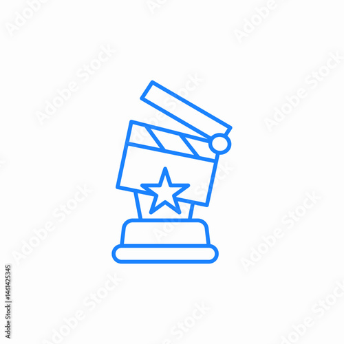 movie award reel icon sign vector