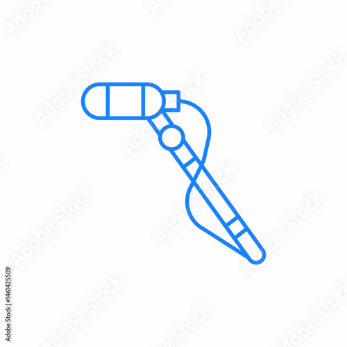 movie boom microphone icon sign vector