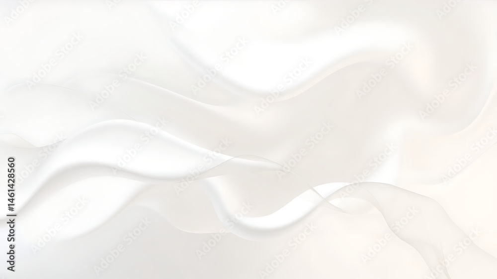 Obraz premium アイボリー色のシルクと繊細なオーガンジー