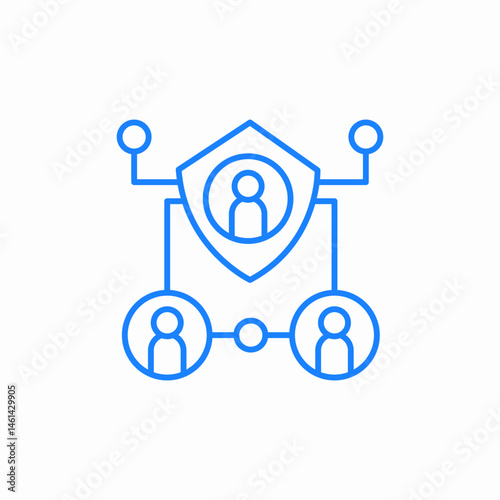 network user interface icon sign vector