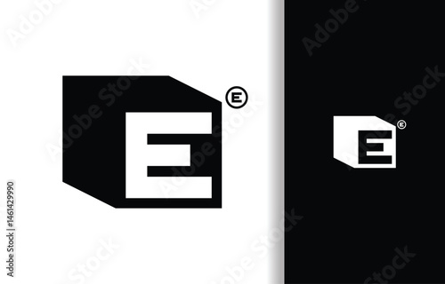 LETTER E WITH HEXAGONAL LOGO