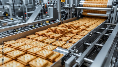 Cracker Production Line at Factory