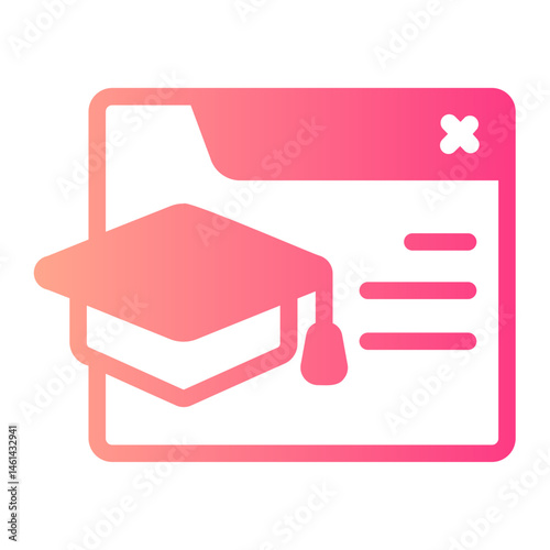 elearning gradient icon
