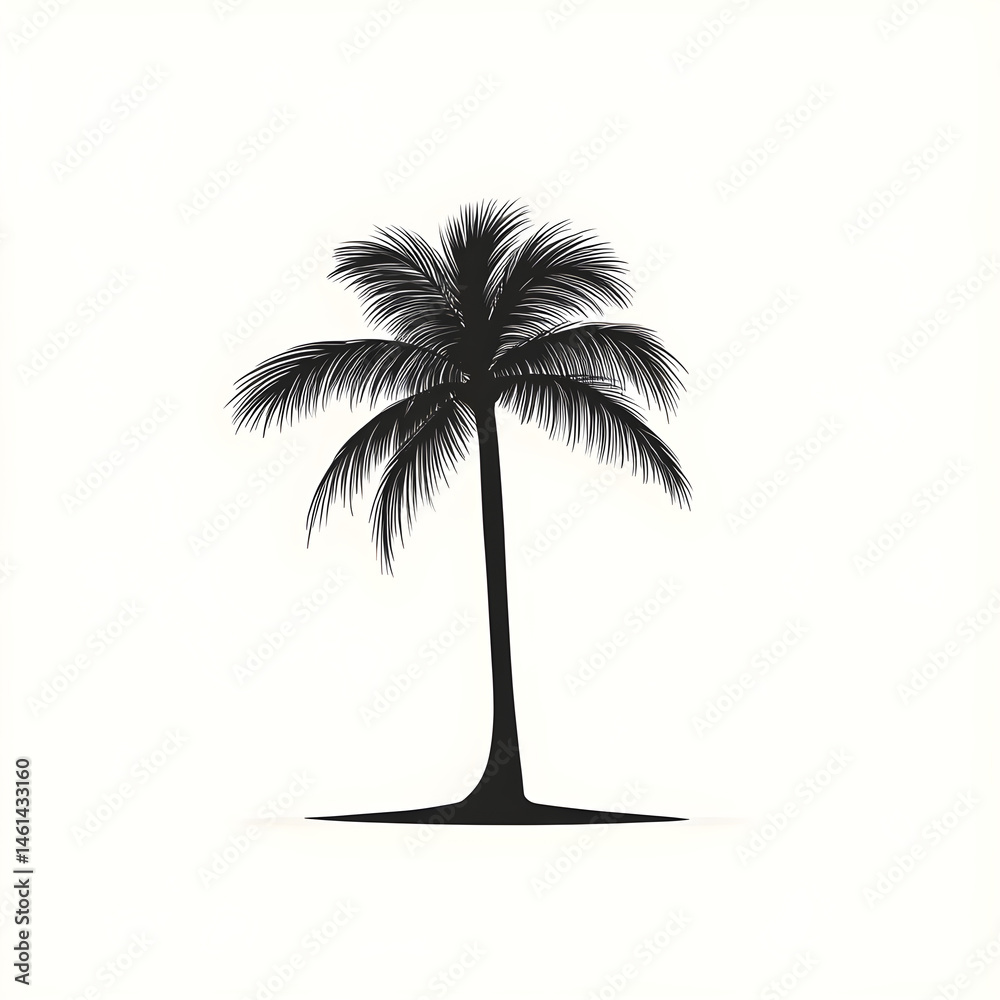 Obraz premium coconut tree icon illustration