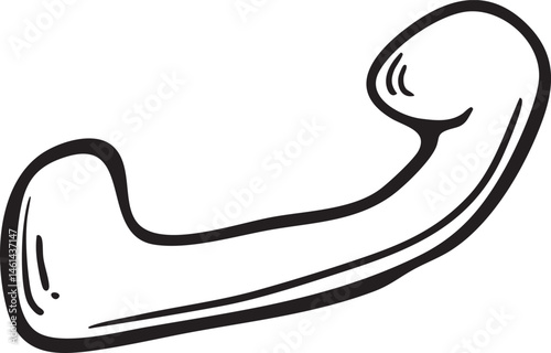 A black telephone handset rests against a white background.