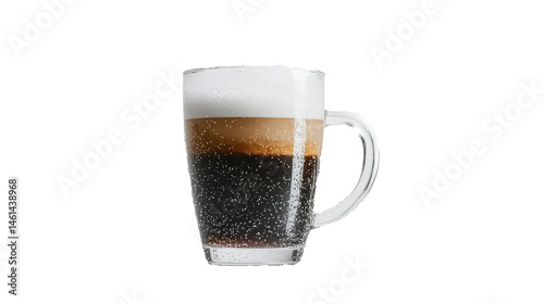 Frosted Glass Mug with Cold Dark Beer