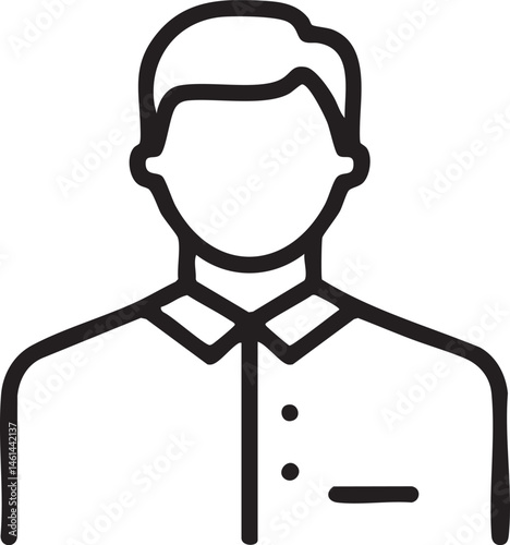 A man gazes directly at the viewer with a serious expression.