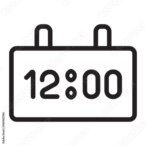 clock line icon