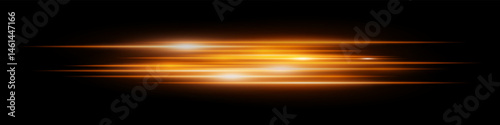 Golden glowing speed lines with blur flare effects on dark. Great for sci-fi scenes, racing visuals, futuristic speed transition, neon acceleration and motion design concepts.