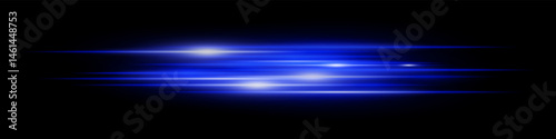 Blue lowing speed lines with blur flare effects on dark. Great for sci-fi scenes, racing visuals, futuristic speed transition, neon acceleration and motion design concepts.