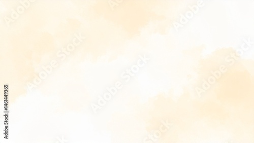 淡い手描きの水彩風の素材 背景素材 ベージュ 背景素材 16:9サイズ AI生成素材
