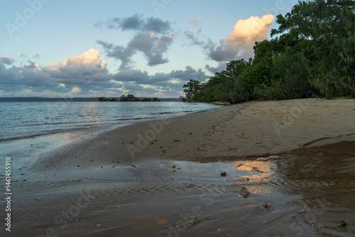 Wallpaper Mural Cloud reflected on the beach at sunset. Morwong Beach, Coochiemudlo Island Queensland, Australia. Torontodigital.ca