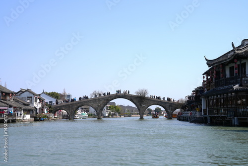 Photography Fangsheng-Brücke, Brücke, Fluss, Zhujiajiao, Zhujiajiao Ancient Town, Shanghai,