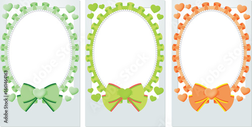 Cheki Polaroid camera Decoration Frill frame Green Yellow
green Orange / 推し活チェキ ポラロイドカメラ デコレーション フリル フレーム 緑 黄緑 オレンジ