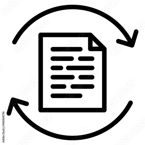 Update document icon in vector illustration