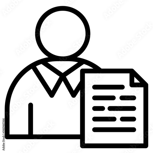 Approver document icon in vector illustration