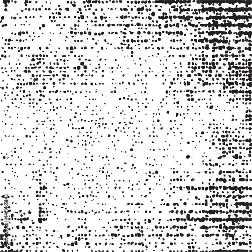 A dense of small dark dots dominates the