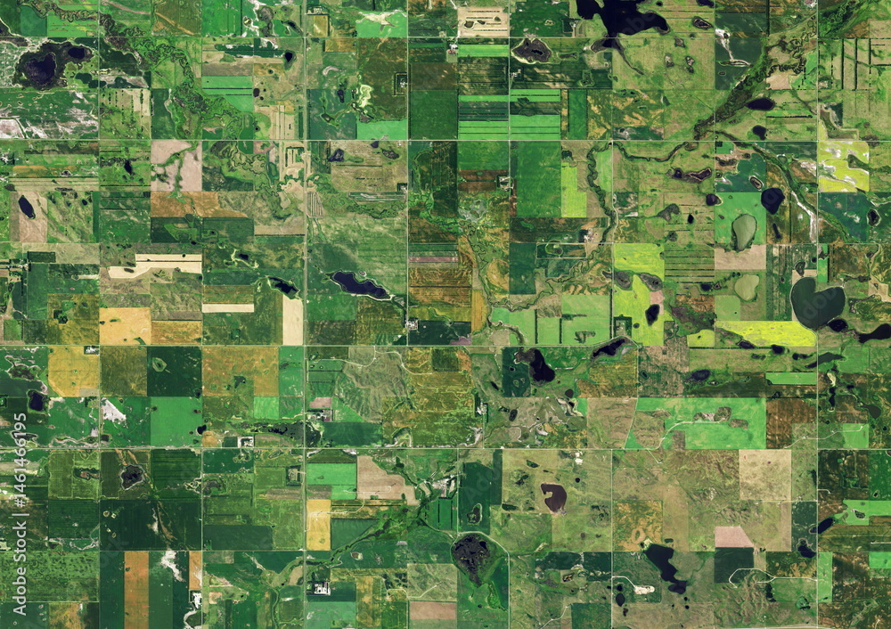 Fototapeta premium Top View Aerial Photograph